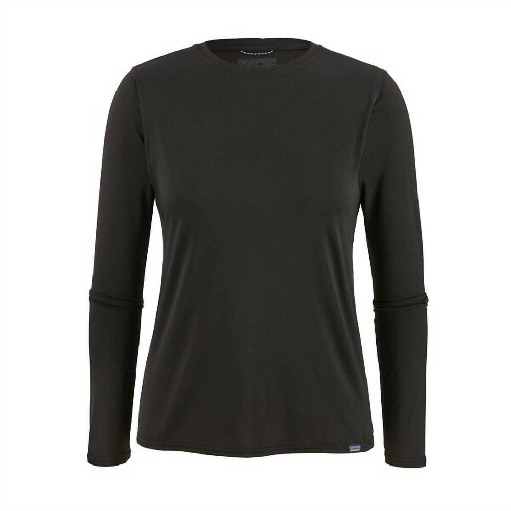 NEW PATAGONIA women's long sleeved capilene cool daily shirt in black